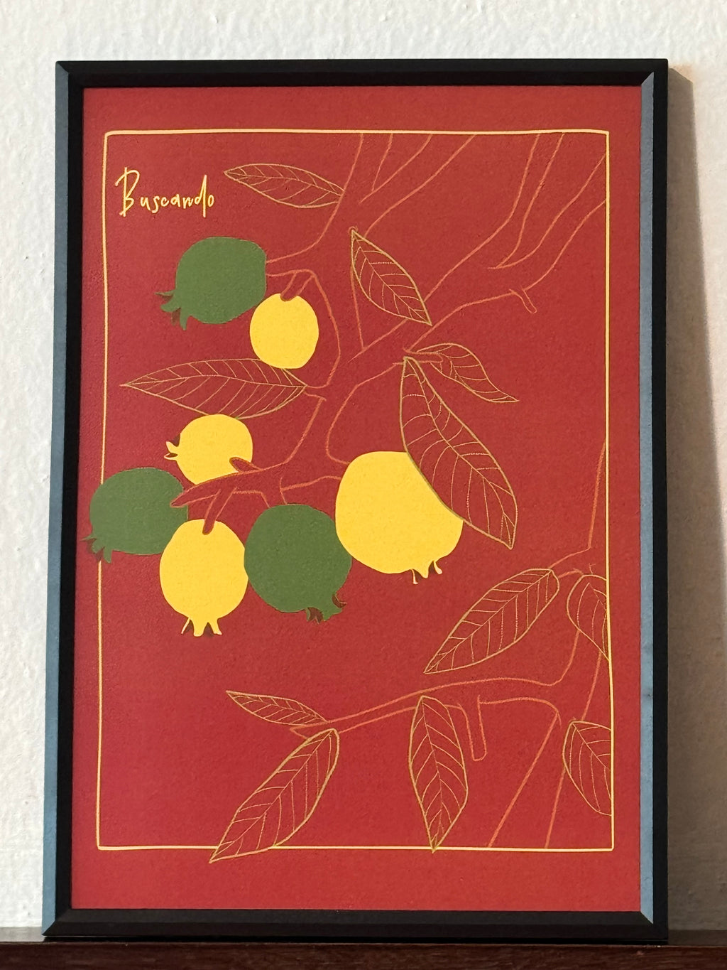 Buscando Guayabas - Framed art